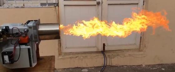 CINA Standar Bahan Bakar Minyak Burner CE Tahap Api Ganda Pembakaran Yang Cukup pemasok