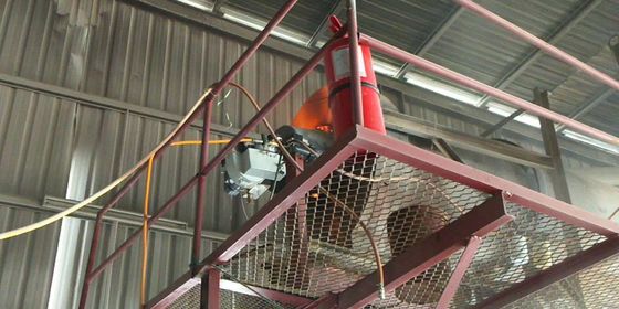 Pengering pasir KV30 210 - 270Kw Pengeboran minyak motor limbah Pengeboran minyak kotor menggunakan minyak ban daur ulang